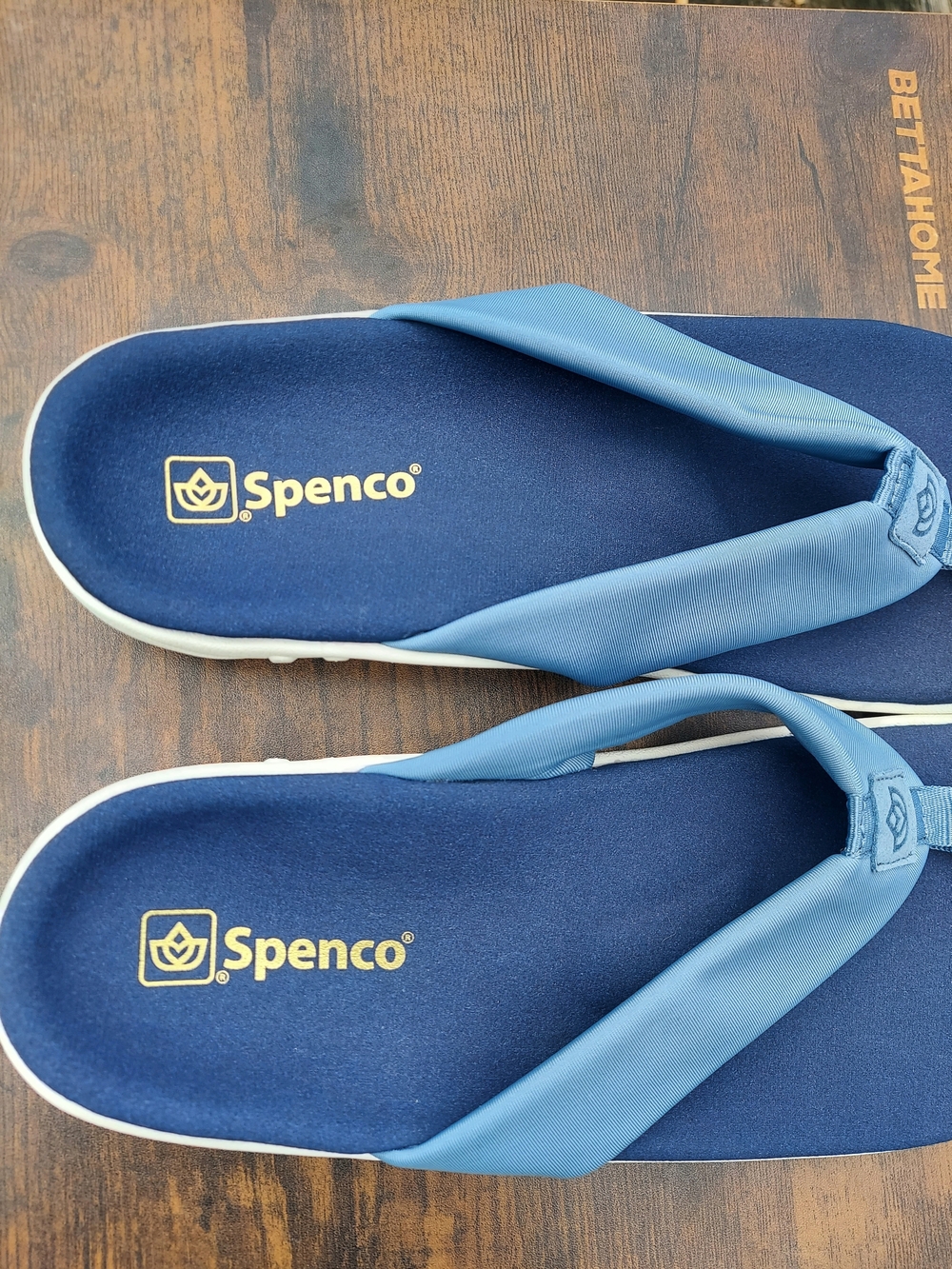 Spenco Victoria Blue Orthopedic Flip Flop Sandals Women Sizes 5.5B & 12B NWT - Picture 4 of 12